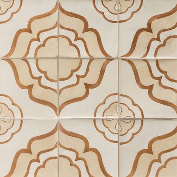 Duquesa Jasmine Ambra Deco 4-5/8x4-5/8x5/8 Matte by Walker Zanger