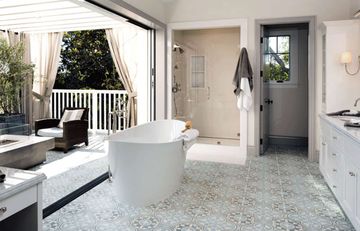 Inside/Outside Bathroom Beauty by Walker Zanger