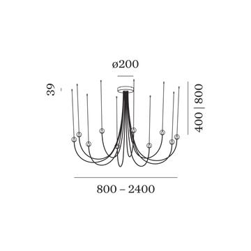 OPLIA CHANDELIER 2.0 by Wever & Ducre - view 4