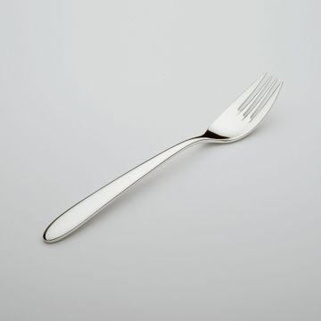 Dinner fork Rotondo 90g hard silver plating polished by Wilkens