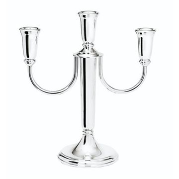 Leuchter Ambassador versilbert 3-lichtig (Höhe 23cm) by Wilkens