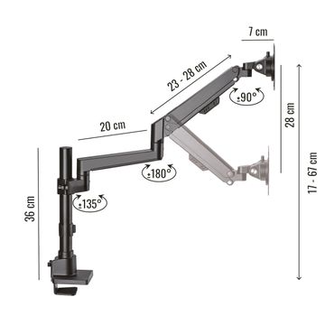 Monitor Arm - Monitorhalterung by Yaasa - view 3