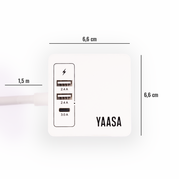 Power Hub - Steckdosenwürfel mit USB-A/USB-C by Yaasa - view 3