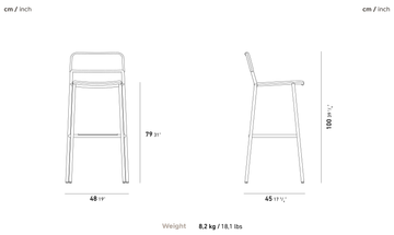 Edi Bar Stool by YAAZ