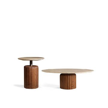 BABYLON, modern coffee tables marble set by Zanaboni