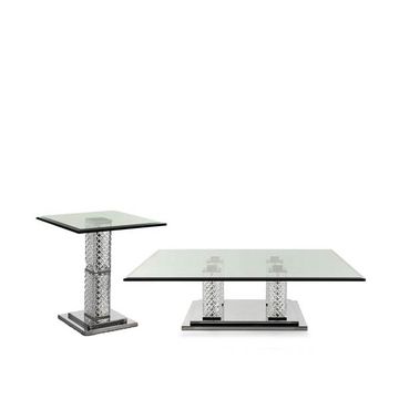 Coffee tables set in contemporary style central T103/C, lateral T103/S by Zanaboni