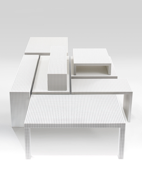 Quaderna 656 Coffee Table by Zanotta - view 4