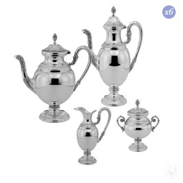 Coffee Set "Impero"- 6 people by Zaramella Argenti srl