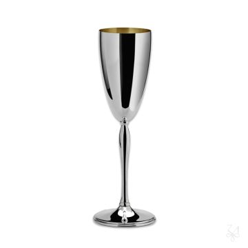 Champagne Flute Parighi - Gold Plated Inside by Zaramella Argenti srl