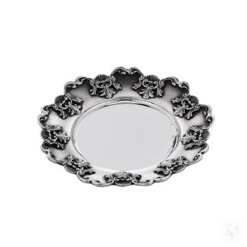 Kiddush Plate D.-21cm - Mod. Shell by Zaramella Argenti srl