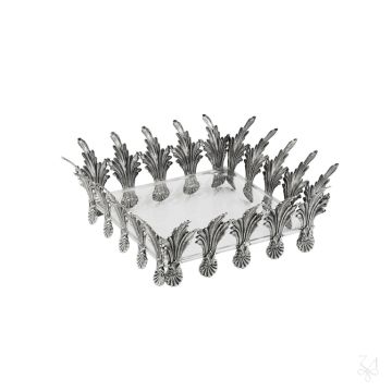 Napkin Holder - Mod. Acanthus Leaf by Zaramella Argenti srl