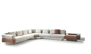 Sirius L Corner Sofa by ZEBRANO