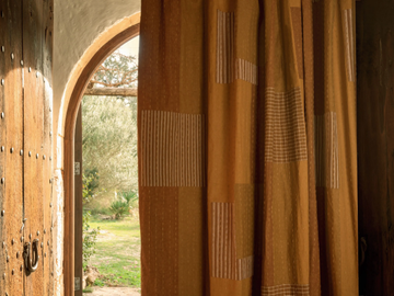 BALÉARES - COSTA - Hand embroidered fabric for curtains by Élitis - view 2