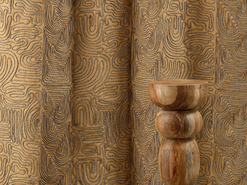 BALÉARES - LLENYA - Embroidered linen fabric by Élitis - view 2