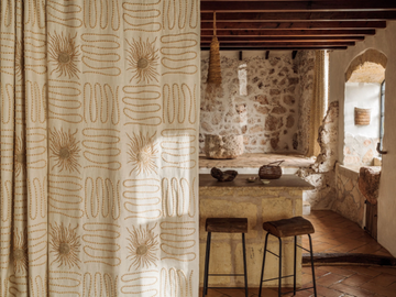 BALÉARES - PALOMA - Cotton and linen fabric for curtains by Élitis - view 2
