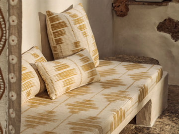 BALÉARES - TALAIA - Embroidered cotton fabric by Élitis - view 2