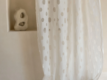 ÉPHÉMÈRE - APPARITION - Solid-color devore linen fabric by Élitis - view 2