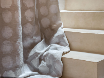 ÉPHÉMÈRE - FULL MOON - Dotted linen fabric by Élitis - view 2