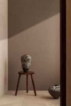 LIN PLÂTRÉ - INNOCENT - Fire retardant linen wall fabric by Élitis - view 3