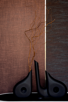 VESTIAIRE MASCULIN - L'INCONTOURNABLE - Solid-color jute wall fabric by Élitis - view 3