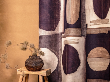 PATINA - Jute fabric with graphic pattern for curtains by Élitis - view 2