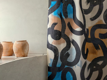 ESCALE - OBSESSION - Printed jute fabric by Élitis - view 2