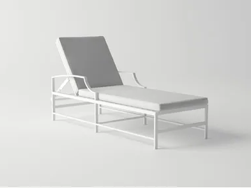AGOSTO - Recliner aluminium sun lounger by 10Deka