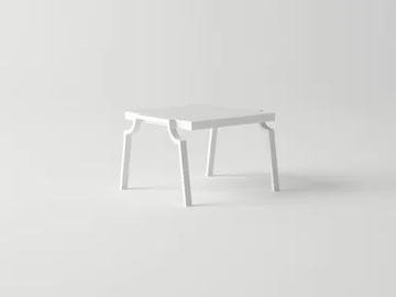 AGOSTO - Rectangular aluminium coffee table by 10Deka