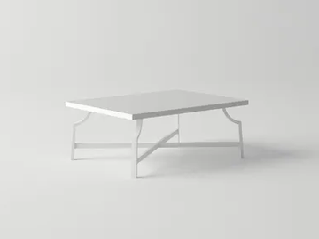 AGOSTO - Rectangular aluminium garden side table by 10Deka