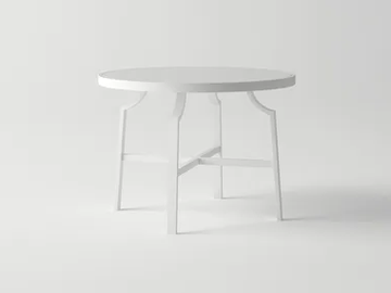 AGOSTO - Round aluminium garden table by 10Deka