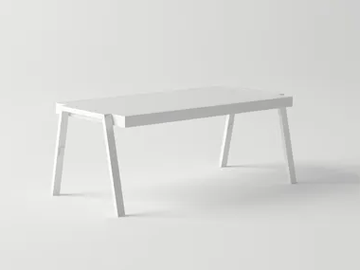 AMELIA - Low rectangular aluminium coffee table by 10Deka