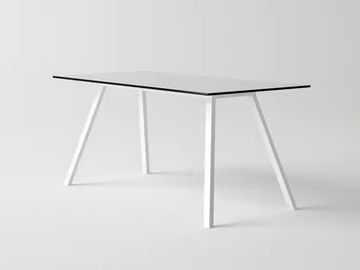 AMELIA - Rectangular aluminium garden table by 10Deka