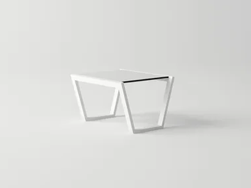 COSTA - Rectangular aluminium coffee table by 10Deka
