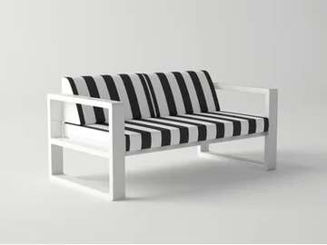 DELAZ - 2 seater aluminium sofa by 10Deka