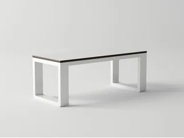 DELAZ - Rectangular aluminium garden side table by 10Deka