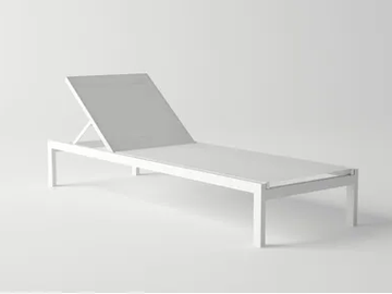 MILOS - Recliner aluminium sun lounger by 10Deka