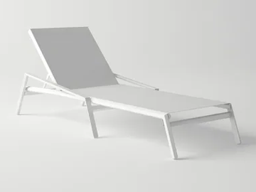 ORA - Recliner aluminium sun lounger by 10Deka
