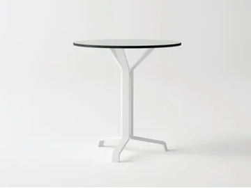 PULVIS 3 - Round aluminium garden table by 10Deka