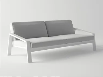 PULVIS - Aluminium sofa by 10Deka