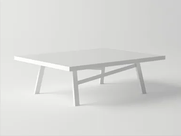 PULVIS - Low aluminium garden side table by 10Deka