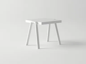 PULVIS - Rectangular aluminium coffee table by 10Deka