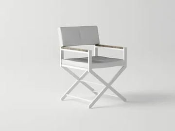 ULTRA - Aluminium garden chair with armrests by 10Deka