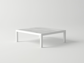 VICTUS - Low rectangular aluminium coffee table by 10Deka
