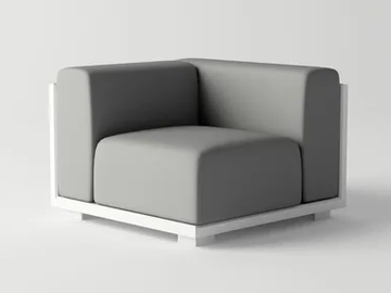 VICTUS MODULAR SOFA CORNER - Corner garden armchair by 10Deka