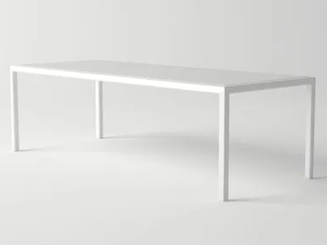 VICTUS - Rectangular aluminium garden table by 10Deka