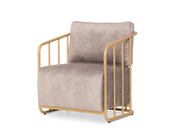 BASKET 2.0 - Leather easy chair with armrests by 5A Design