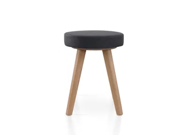 DIEGO OAK - Low fabric stool by 5A Design
