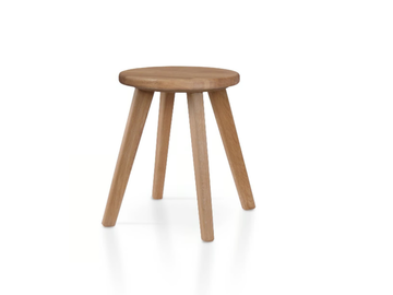 DIEGO OAK - Low oak stool by 5A Design