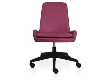 DOLPHIN 5 WAYS - Swivel leather office chair with 5-Spoke base by 5A Design