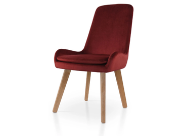 DOLPHIN OAK - Upholstered fabric chair by 5A Design
